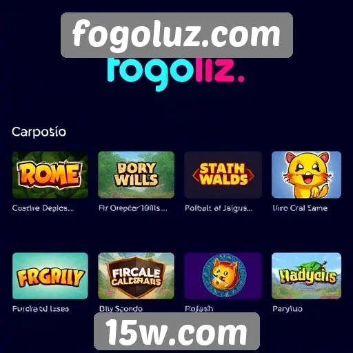 Evolução dos jogos disponíveis em fogoluz